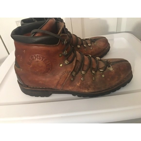 Vintage Dachstein Schutzmarke Hiking Boots Size 10.5 Brown Leather Rare‎ - Picture 4 of 12